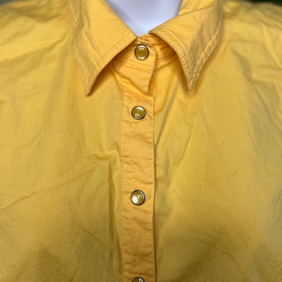 DUCK HEAD Sleeveless Button Down Top with Pearl Snaps Size Lg - Picture 2 of 6